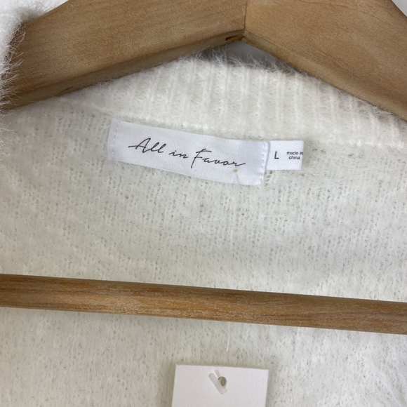 All In Favor striped multicolor knit cozy sweater - Picture 4 of 6